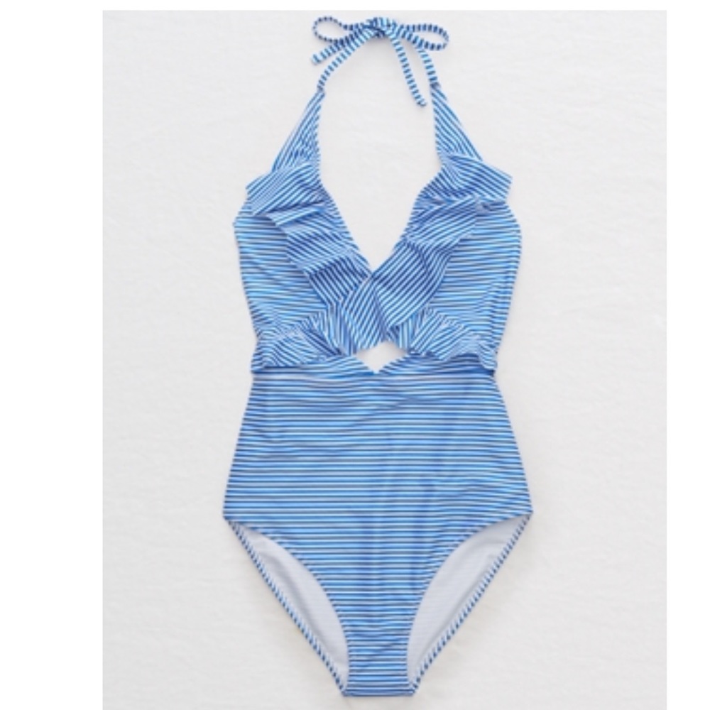American Eagle (Arie) Ruffle Cut Out One Piece